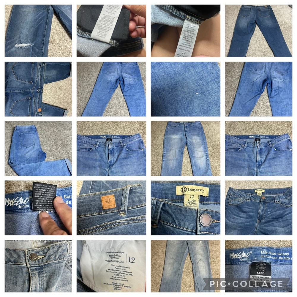 COPY - 3 pair of Jeans for LOW price size 12 and 14